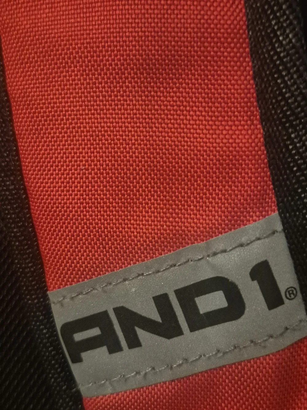And1 Black & Red Backpack Book Bag Laptop Sleeve Basketball Logo